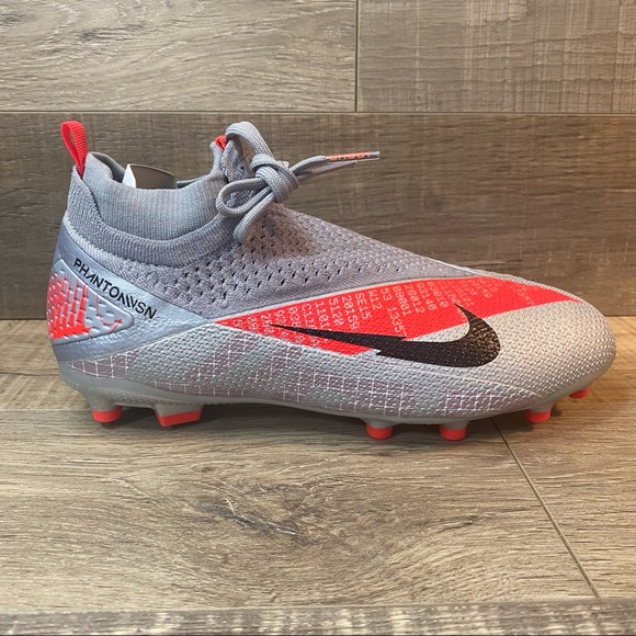 Nike JR Phantom VSN 2 Elite DF FGMG ‘Metallic Grey - Picture 7 of 7